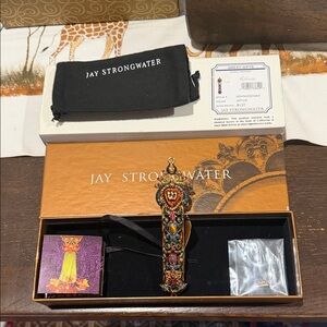 Beautiful “Mezuzah” by Jay Strongwater NWT all Stones are Swarovski Crystals